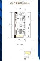 奥园城市天骄1室1厅1卫35㎡户型图
