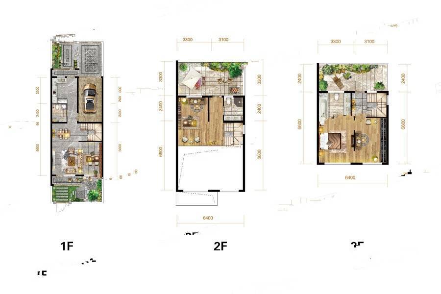 大庆院子5室4厅3卫165㎡户型图