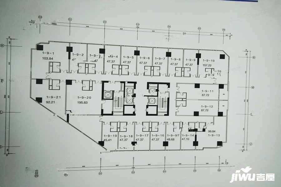 腾瑞幸福里普通住宅47.4㎡户型图