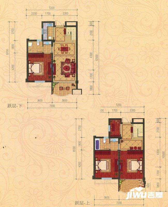 巴黎都市4室3厅2卫134㎡户型图