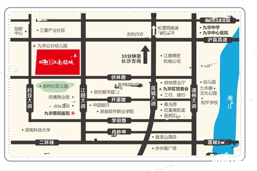 江南铭城位置交通图图片