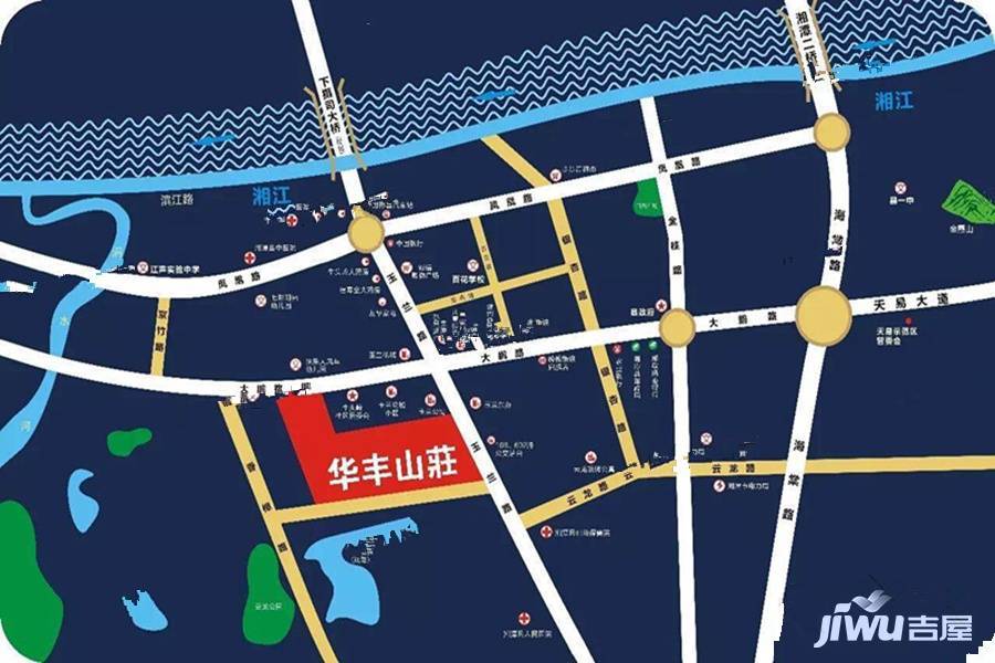 华丰山庄位置交通图