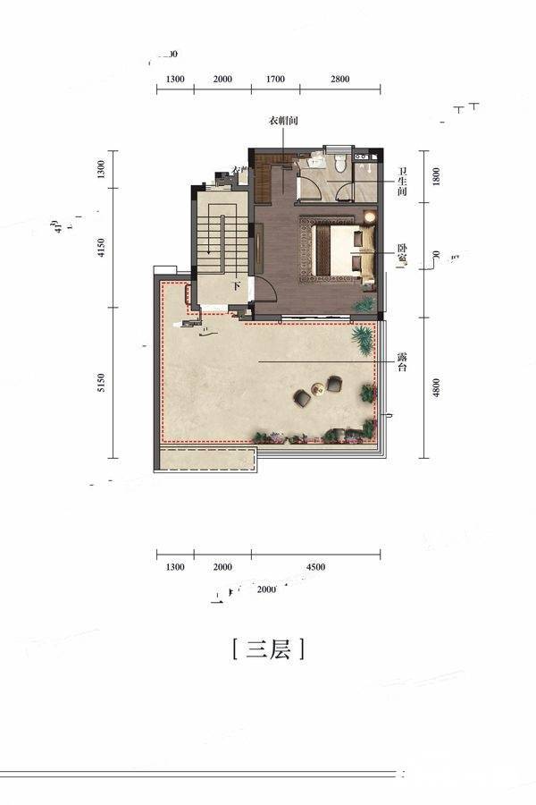 湘江富力城（别墅）4室2厅4卫191.6㎡户型图