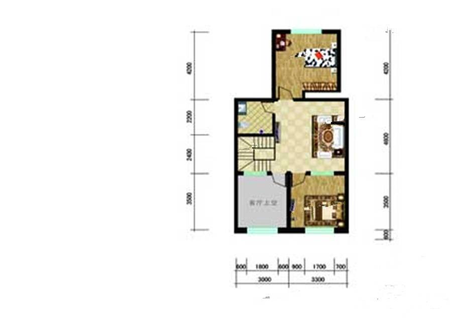 东山国际3室2厅2卫120㎡户型图