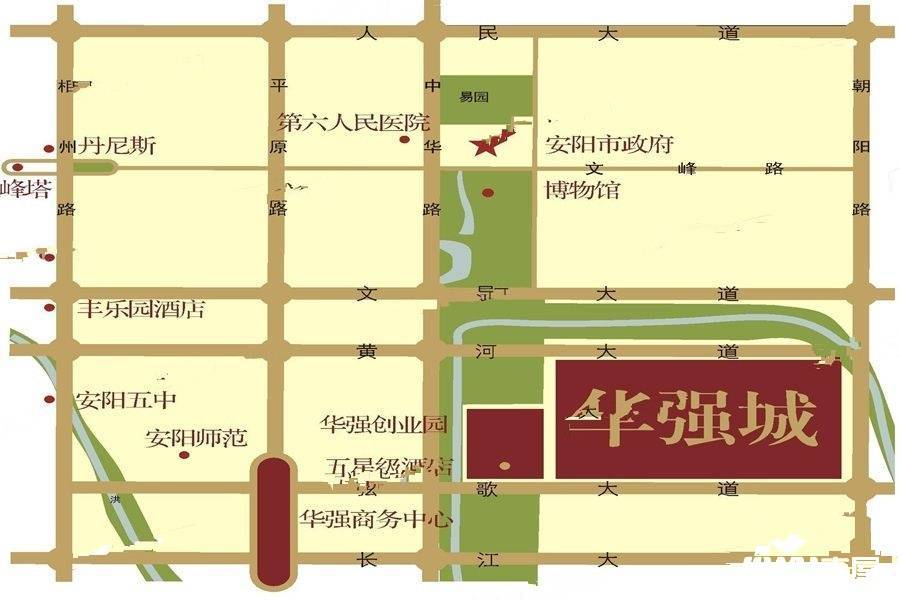 华强城七期薇斯卡位置交通图