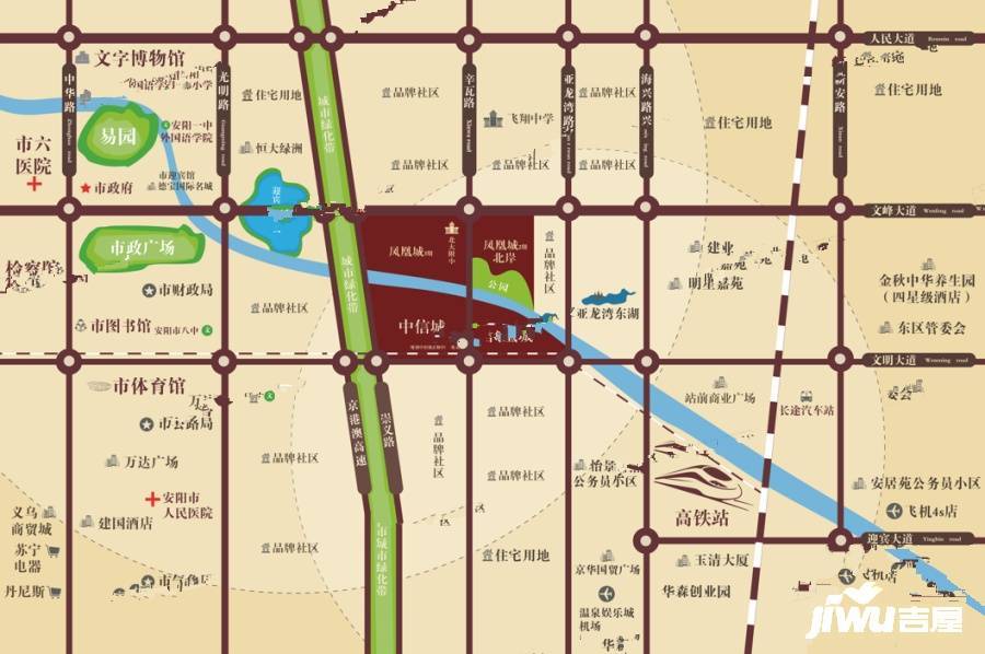 中信凤凰城位置交通图图片