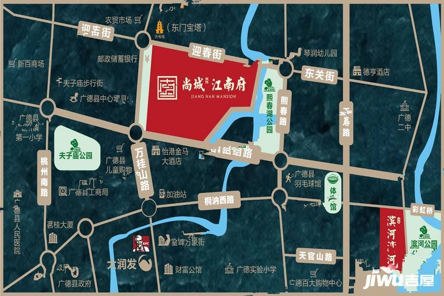 广德尚城江南府位置交通图