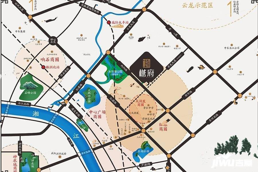 阳光城新城樾府位置交通图