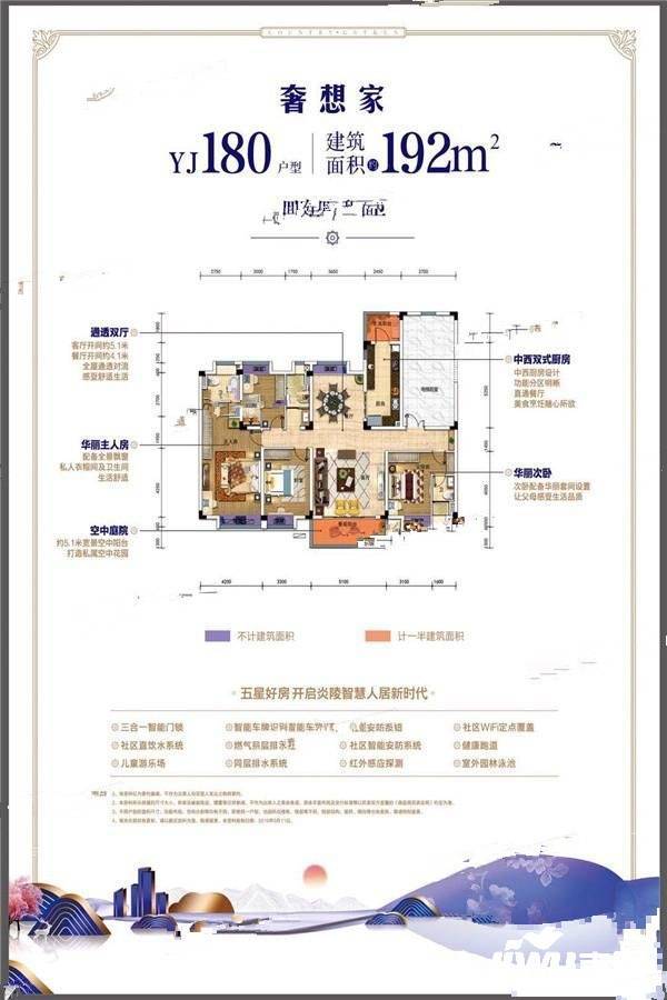 炎陵碧桂园4室2厅2卫192㎡户型图