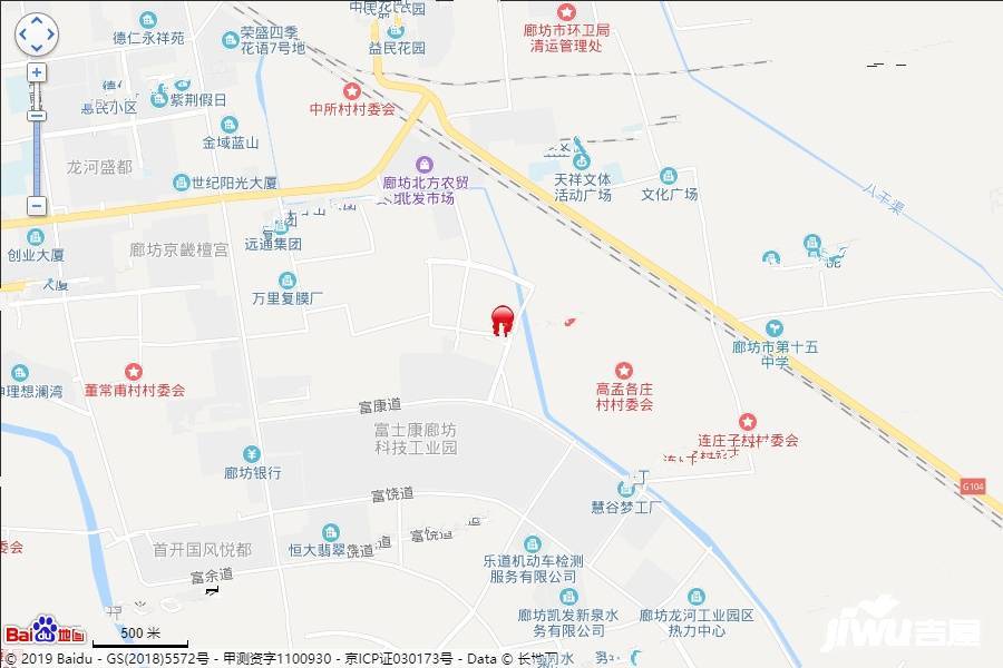 荣盛龙河花语位置交通图