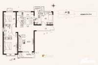 中建和悦国际3室3厅2卫134.1㎡户型图