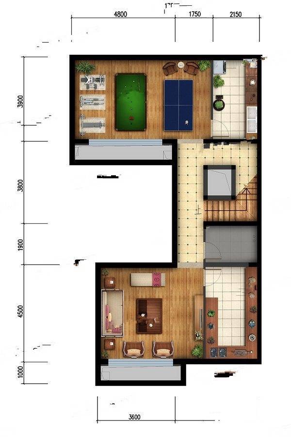 金隅府4室2厅4卫235㎡户型图