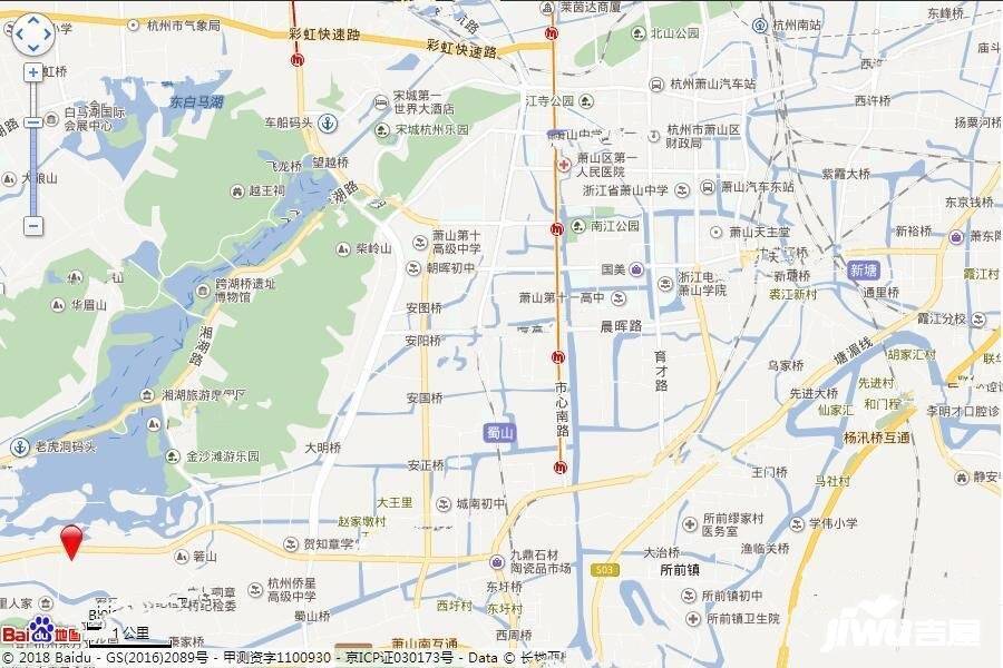 保亿湘湖和院位置交通图