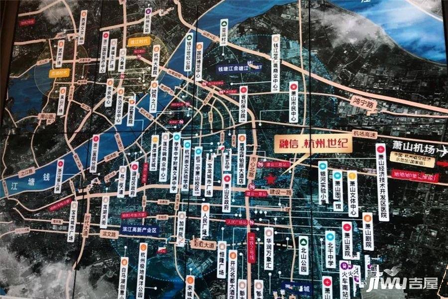 融信杭州世纪位置交通图5