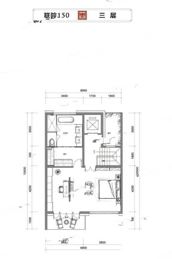 泰禾杭州院子6室3厅6卫150㎡户型图