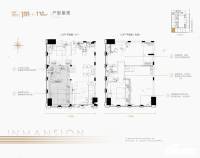 华家池印公馆2室2厅2卫100㎡户型图