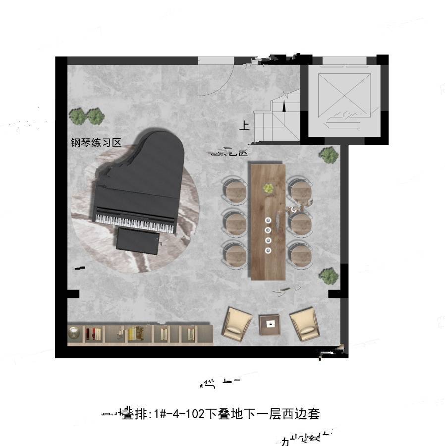 中梁御府3室2厅3卫147㎡户型图