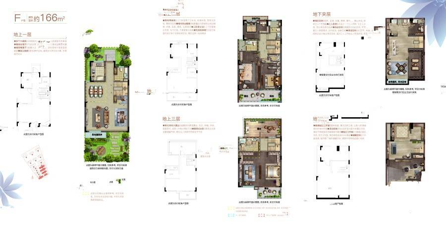 奥园华景川上锦宸府5室2厅5卫166㎡户型图