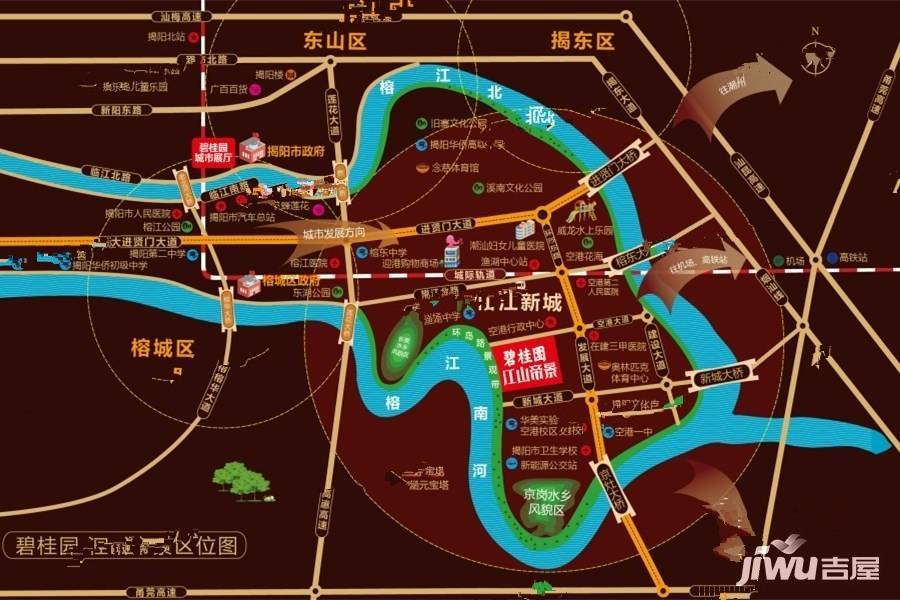 碧桂园江山帝景位置交通图