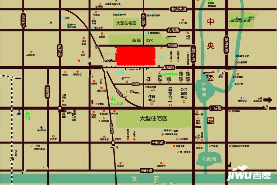 万汇城位置交通图