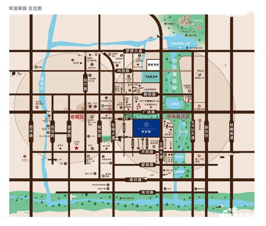 东湖二期宋城位置交通图