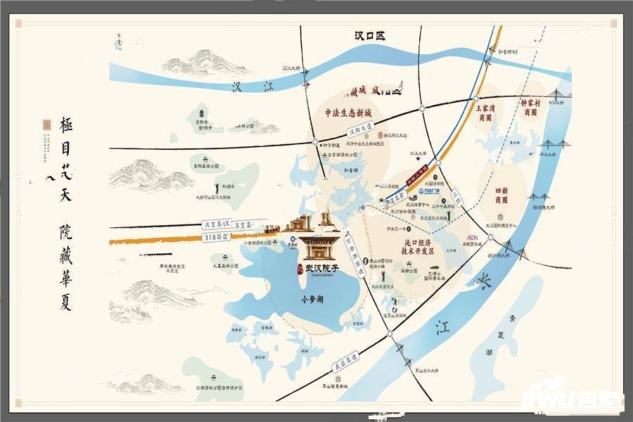 武汉城建泰禾武汉院子位置交通图图片