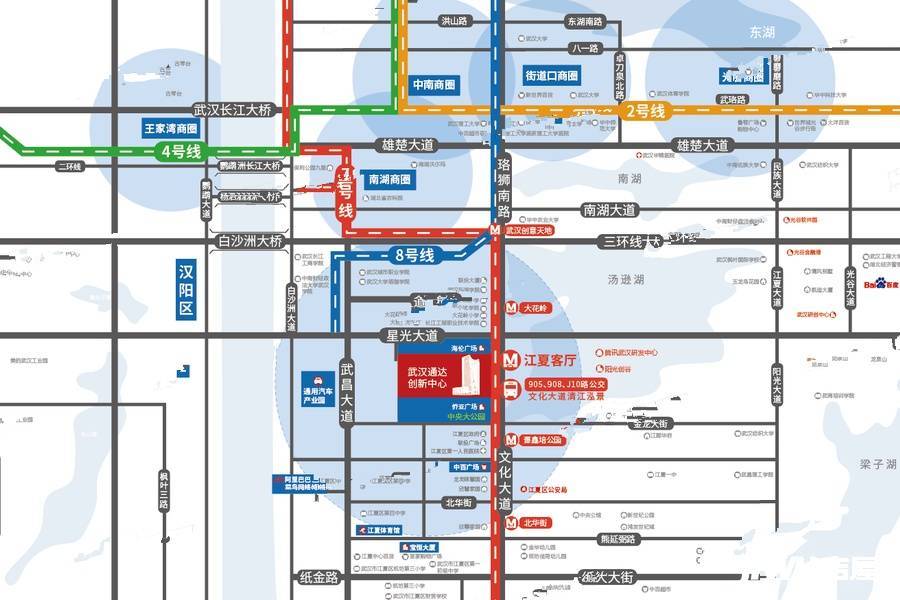武汉通达广场位置交通图图片