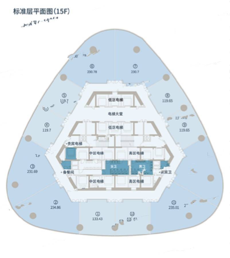 光谷新世界T1规划图图片