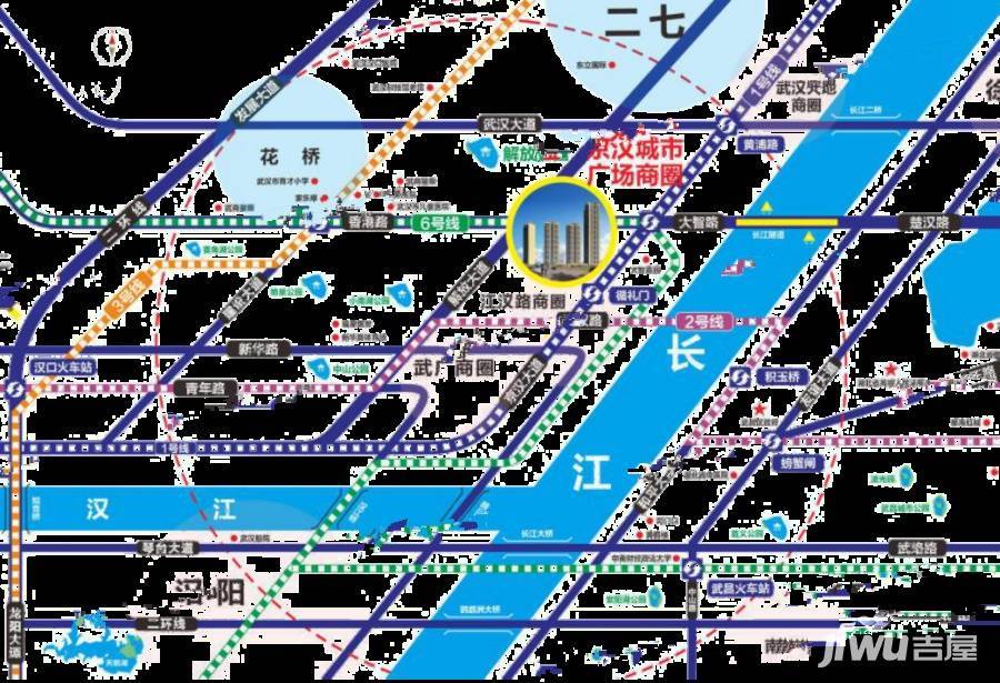 京汉城市广场位置交通图图片