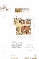 南德长江城4室2厅2卫168.4㎡户型图