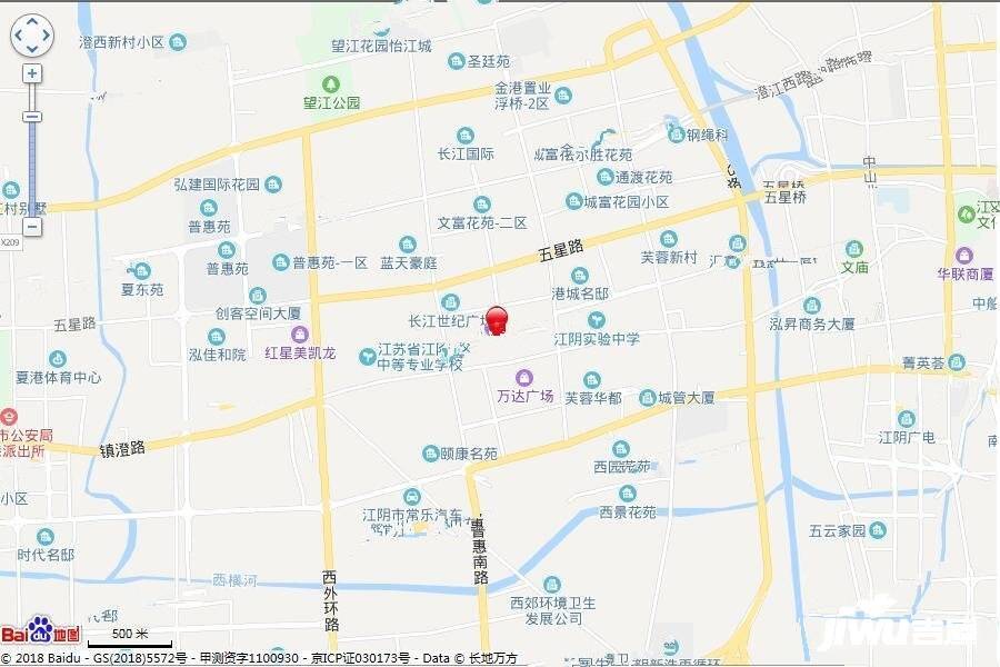长江御珑府位置交通图