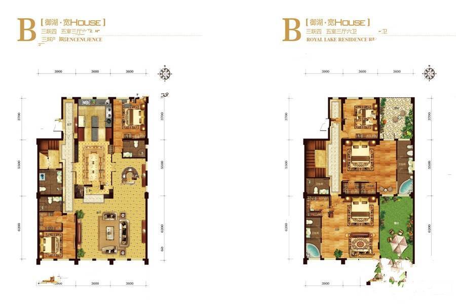 观湖壹号院5室36厅0卫232㎡户型图