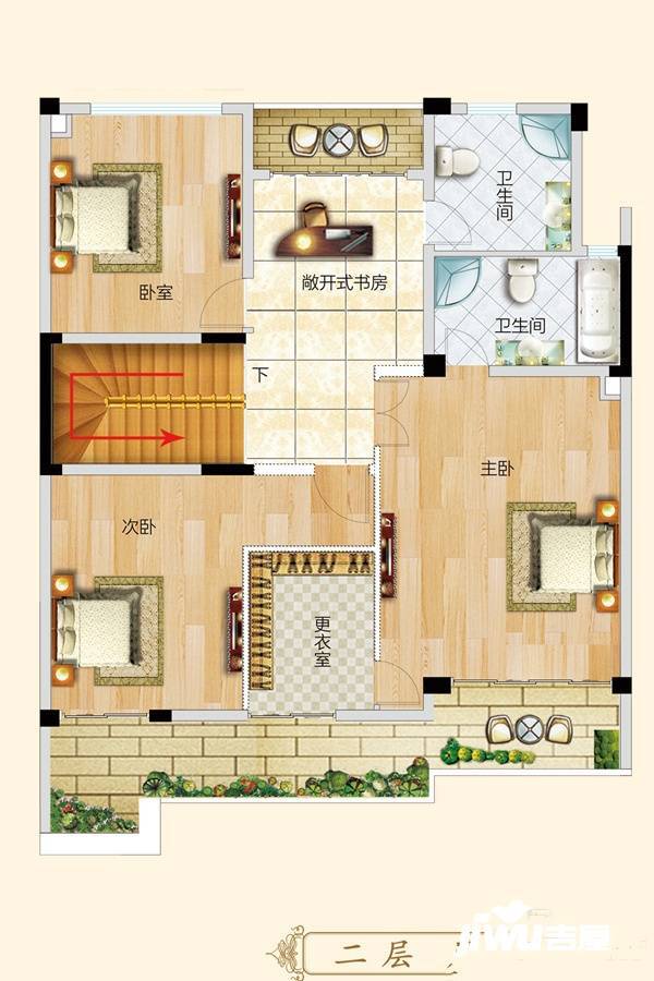 华盛香樟湾5室0厅2卫238㎡户型图