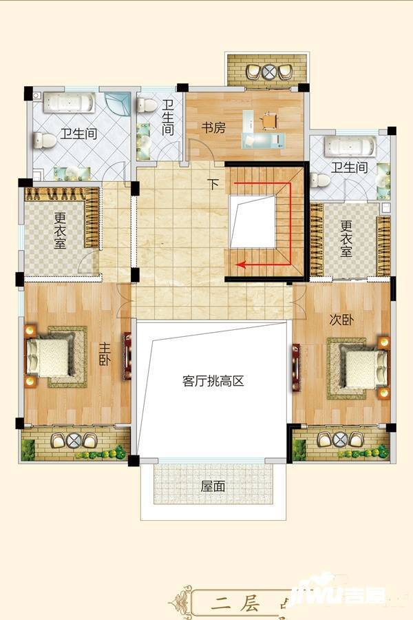 华盛香樟湾5室0厅3卫300㎡户型图