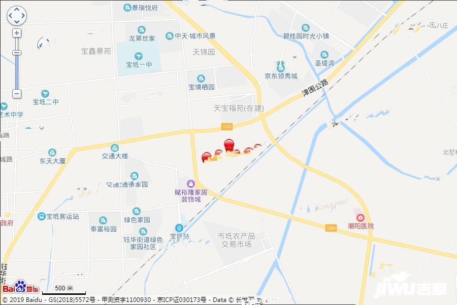 万科宝坻城市之光位置交通图图片