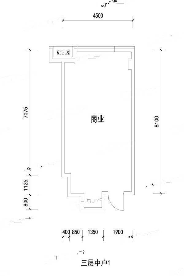 碧桂园时光小镇普通住宅36.4㎡户型图