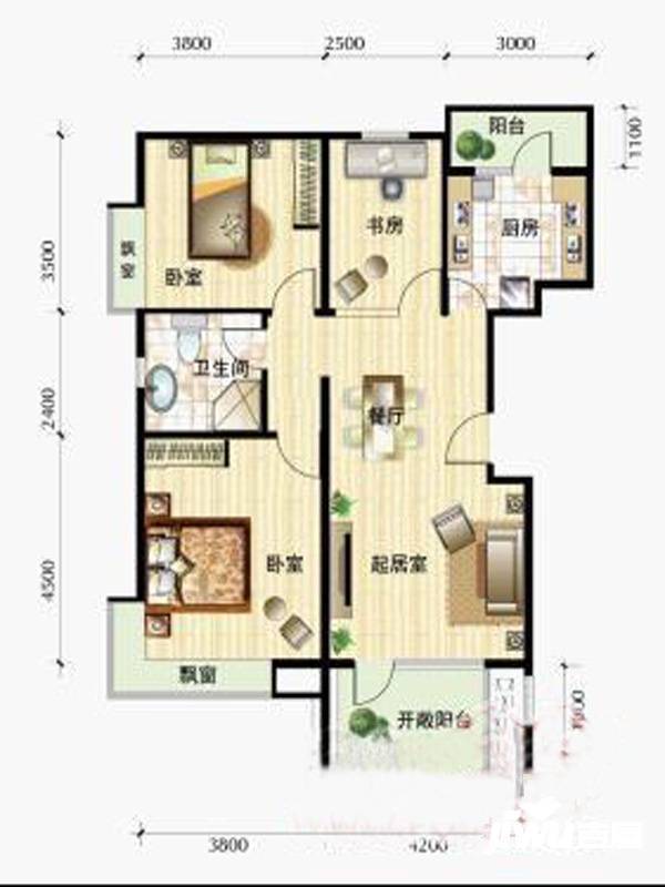 至道庄园
                                                            2房2厅1卫
