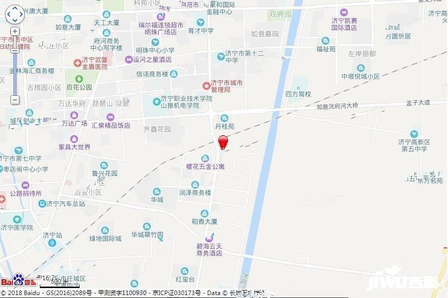 济宁龙城水景苑位置交通图