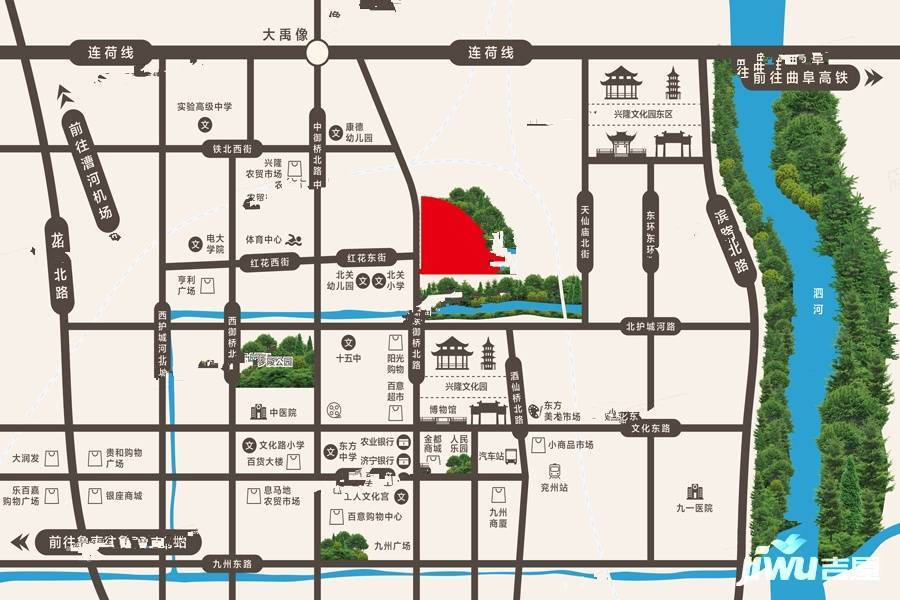 惠民泽缘名府位置交通图