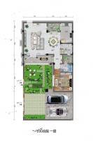 全济利园1室2厅1卫101㎡户型图