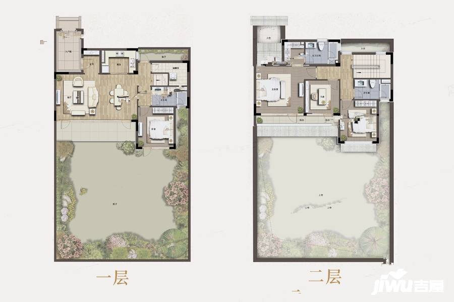 蓝城云梦桃源小镇4室2厅3卫160㎡户型图