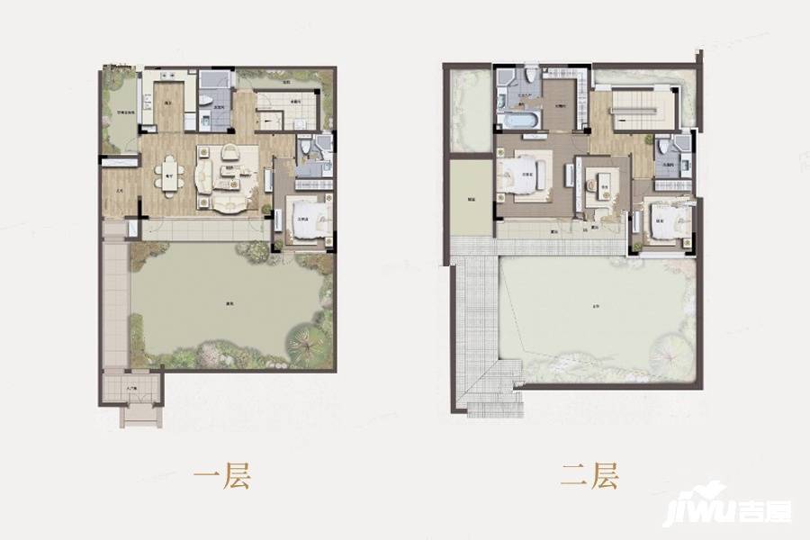 蓝城云梦桃源小镇4室2厅4卫188㎡户型图