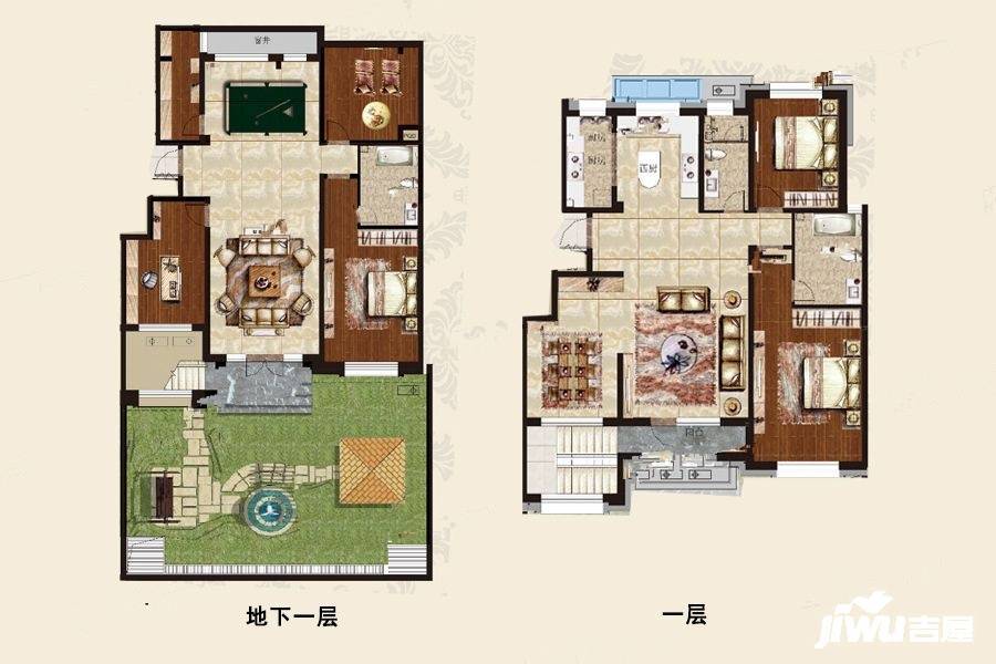 瑞马意墅6室4厅3卫300㎡户型图