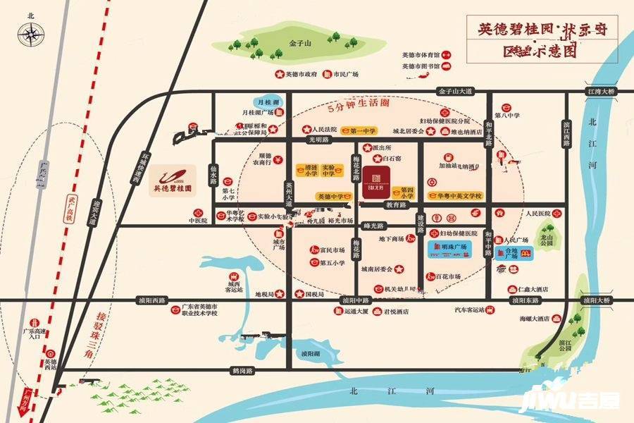碧桂园状元府位置交通图