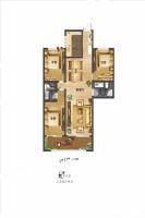 盈泰珑宸3室2厅2卫140㎡户型图