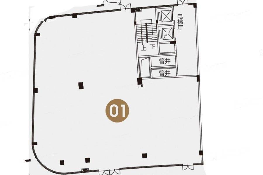 南沙水岸广场（商用）1室0厅0卫520㎡户型图