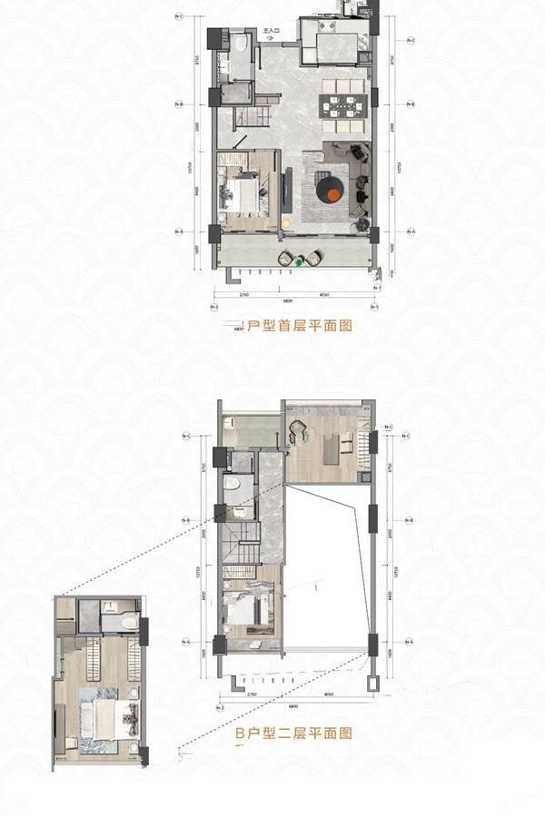 康大龙祥汇4室2厅3卫116㎡户型图