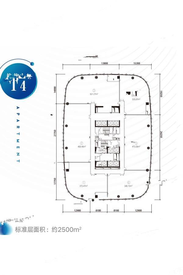 保利国际金融中心（花都）6室0厅0卫2500㎡户型图