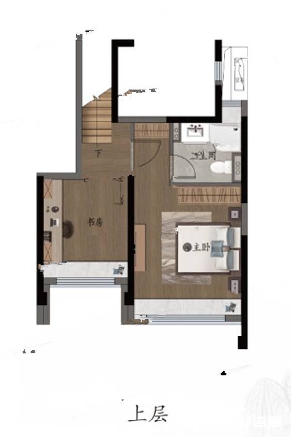 建发九龙仓央玺4室2厅3卫109㎡户型图