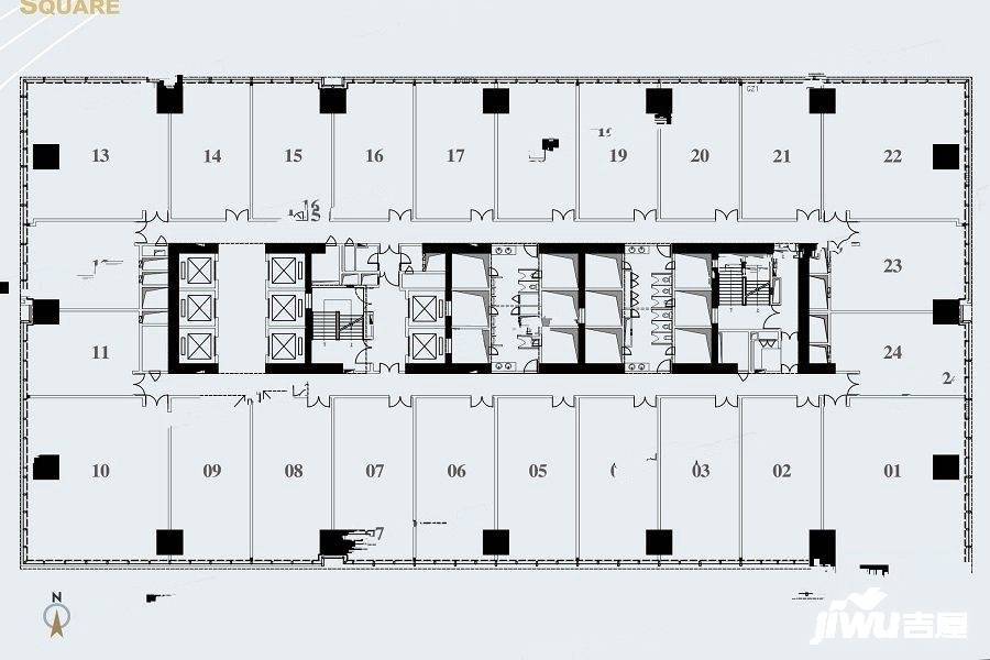 汇金国际金融中心普通住宅90㎡户型图